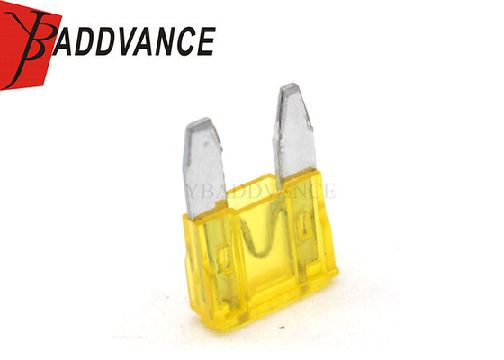 Plastic PBT 3A 5A 10A 20A 30A Amp Yellow Automotive Mini Blade Fuse For Car