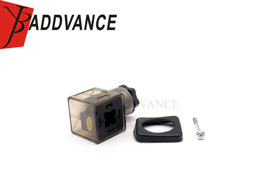 High quality DIN 43650A Solenoid Valve Coil Connector With LED Indicator Light