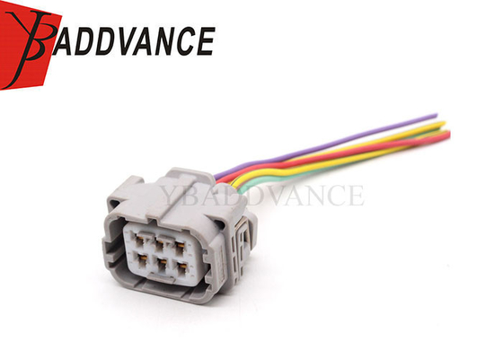 Waterproof Automotive Female 6 Pin Headlight Connector Wire Harness For Toyota Corolla