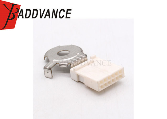 Hot Sale 12 Pin Female Unsealed Automotive Electrical Connector White Color