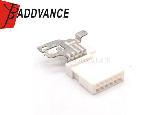 Electrical 12 Pin White Female Plastic Unsealed Connector Housing For Car