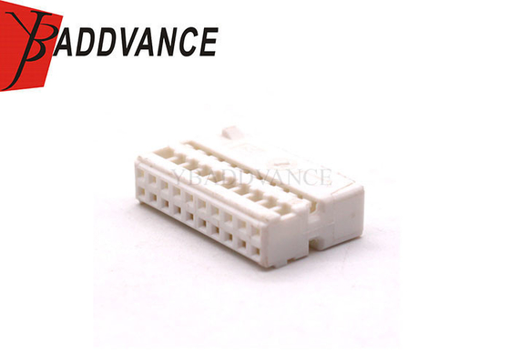 20 Pin Female Unsealed White Electric FCI Automobile Connector For Car