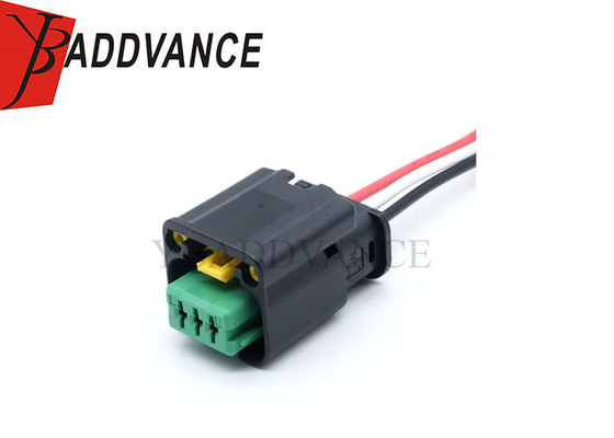 1801179-5 TE 3 Pin Female Waterproof Auto Electrical Crankshaft Sensor Wiring Harness