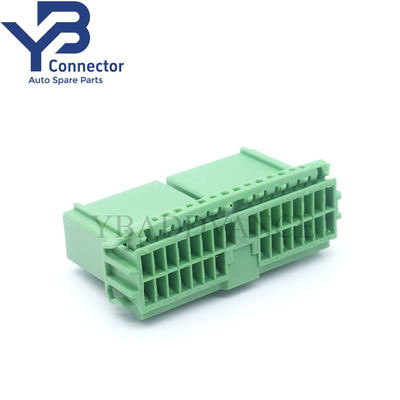 30 Pin JAE Female Civic Green Chassis Rectangular OBD2 Connector Housing For Honda IL-AG5-30S-D3C1