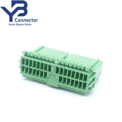 30 Pin JAE Female Civic Green Chassis Rectangular OBD2 Connector Housing For Honda IL-AG5-30S-D3C1