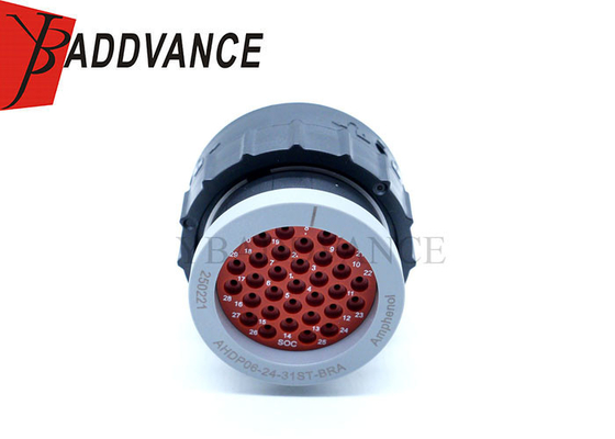 AHDP06-24-31ST-BRA Waterproof 31 Pin Female Thin Diameter Sealed Amphenol Cable Connector