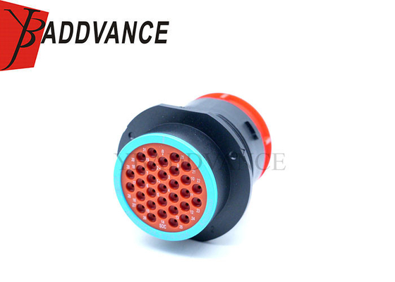 AHDP04-24-31SR-SRA Smooth Ring 31 Pin Amphenol Receptacle Connector With Dustcap Comparable to PN# HDP24-24-31S