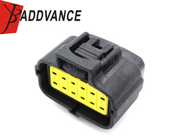 Black AMP Econoseal Connectors , 12 Pin Automotive Connector 174661-2