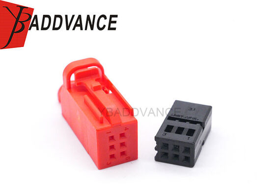 4D0971636B 1-1534121 3-1534120-1 6 Pin Female PBT TE Connectivity AMP Wire to Wire Connector