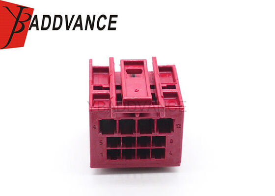 6Q0972883B 12 Pin Female Automotive Connector Housing With Contact Locking Mechanism for VW Audi