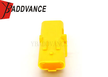 Yellow FCI Sicma Connectors 1.5mm Series / 3 Pin Male Connector Housing With Terminals