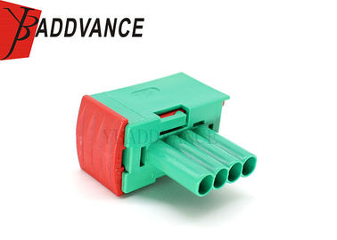 Green 4 Pin ECU TE Connectivity AMP Connectors 3.5 Series 144998-6 For Automotive