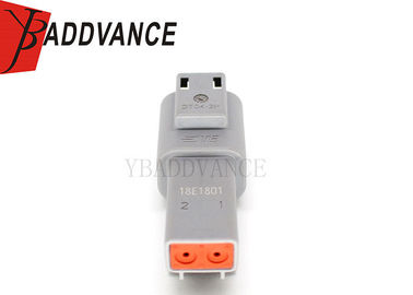 2 Hole Deutsch Te Connectivity Rectangular Housing Connector DT04-2P