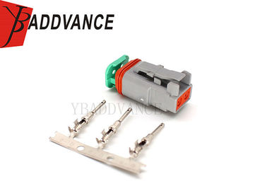 2 Pin Female Deutsch Connector , TE Connectivity Connector DT06-2S ISO9001 Approved