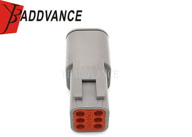6 Position Male TE Connectivity Deutsch Connectors DTM04-6P Grey Color
