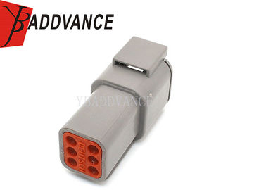 6 Position Male TE Connectivity Deutsch Connectors DTM04-6P Grey Color