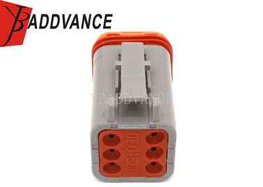 Grey Deutsch Automotive Connectors 6 Way Female TE Connectivity DT06-6S