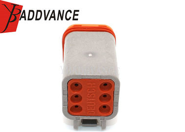 Grey Deutsch Automotive Connectors 6 Way Female TE Connectivity DT06-6S