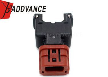 Automotive Fuel Injector Connectors 2 Pin Female Gender With Orange Clip