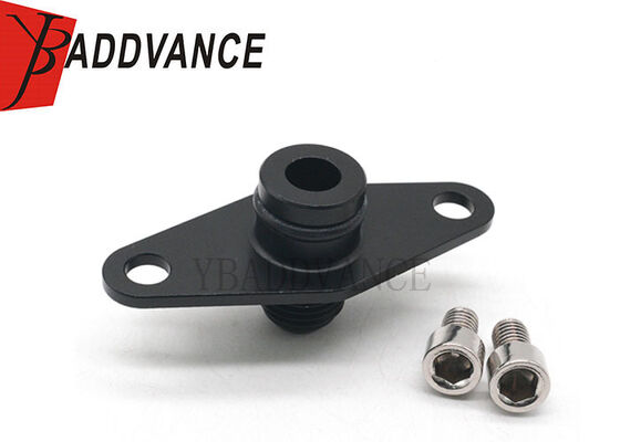 FRF6AN-LC Fuel Rail Fitting Oil Drain Flange Fit Evo 7 8 9 DSM 3S BMW S1000RR M1000RR