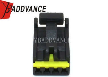 PA Fuel Pump Connector / 4 Pin Female Connector With Yellow Locking , Terminals