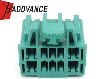 Green 10 Pin Female Connector / Sealed Automotive Electrical Wire Connectors