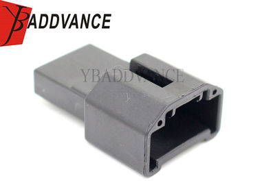Black Unsealed Electrical Terminal Connectors / 6 Pin Male Connector For Switch