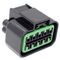 10 Pin Waterproof Automotive Connectors With Green Locking And Terminals