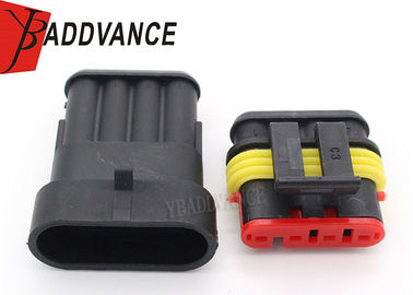 4 Pin Superseal 1.5 TE Connectivity Connectors With Terminals 282106-1 282088-1