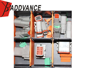 DT 2 - 12 Pin Deutsch Automotive Connectors With Solid Contact Round Terminals