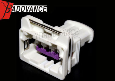 White Color 3 Pin TE Connectivity AMP Connector For Auto Sensors