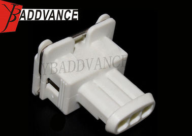 White Color 3 Pin TE Connectivity AMP Connector For Auto Sensors