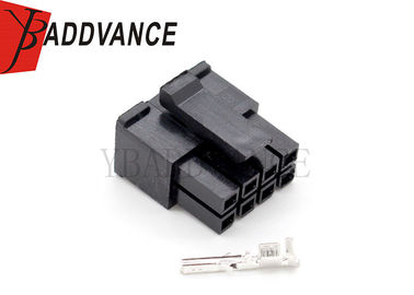 Female 8 Pin Automotive Connector Sealed Adapter Waterproof 43025-0800 Black Color