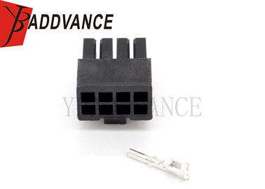 Female 8 Pin Automotive Connector Sealed Adapter Waterproof 43025-0800 Black Color