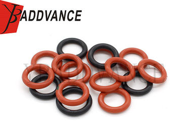 Size 6.86 * 1.78mm Fuel Injector Seal Kit Red / Black O Ring For Toyota