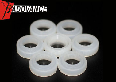 White Fuel Injector Round Nylon Spacers High Precision Size 13 X 8 X 4.75mm