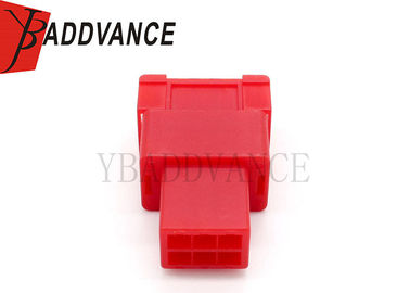 Unsealed Automotive Electrical Connectors High Precision Red Color For Cars