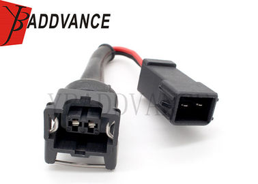 Wire Harness Fuel Injector Adapter Male Female EV1 OBD2 To OBD1 Black Color