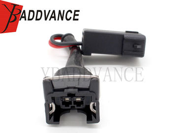 Wire Harness Fuel Injector Adapter Male Female EV1 OBD2 To OBD1 Black Color