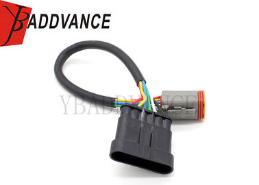 Deutsch 6 Pin Female Auto Wiring Harness Connector To Amp Tyco Male Adapter