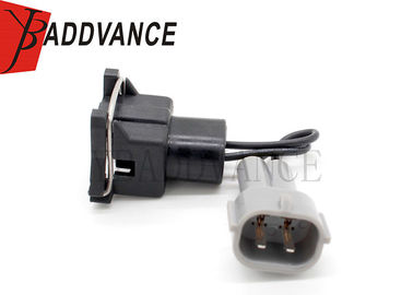 Male To Female Auto Electrical Harness With Wire 11CM Black Color 1 Year Warranty