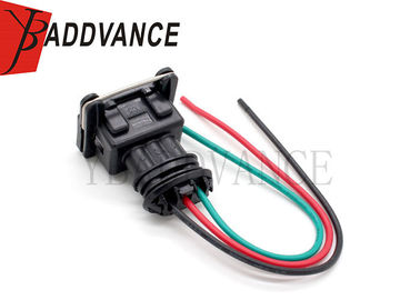 Black Auto Wiring Harness Bosh 3 Way EV1 Female Crank Cam Connector Pigtail