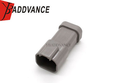 Grey 4 Pin Male Deutsch Automotive Connectors With Short Cap DT04-4P-E003