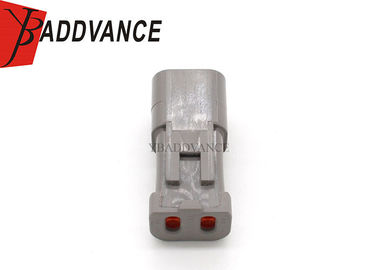 Grey 4 Pin Male Deutsch Automotive Connectors With Short Cap DT04-4P-E003