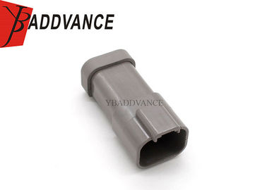 Grey 4 Pin Male Deutsch Automotive Connectors With Short Cap DT04-4P-E003