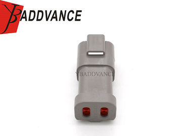 Grey 4 Pin Male Deutsch Automotive Connectors With Short Cap DT04-4P-E003