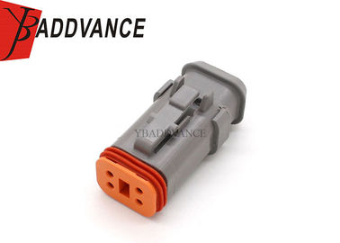 Deutsch DT Gray 4 Way Connector Plug Adapter With Shrink Boot DT06-4S-E008