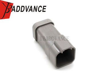DT04-6P-E003 Deutsch DT Male 6 Pin Connector With End Cap / Wedge Grey Color