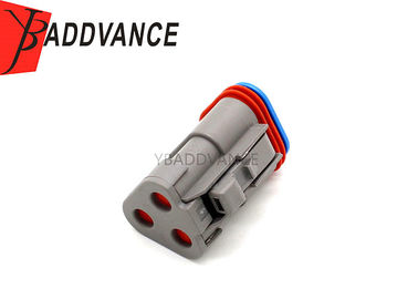 DT06-3S-P006 3 Pin Gray Deutsch Dt Connector With Short Cap And 120 Ohm Resistor