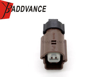 Brown Automotive Pin Connectors 2 Pin Female Housing Sealed Rectangle Shape